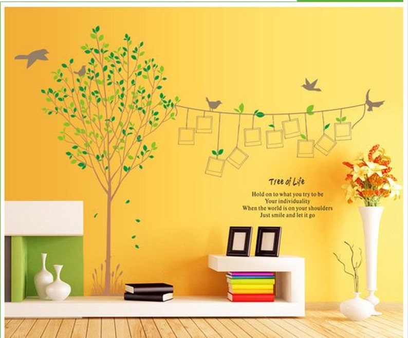 Tree of Life Family Photos Wall Decal Tree Wall Sticker Photo Etsy