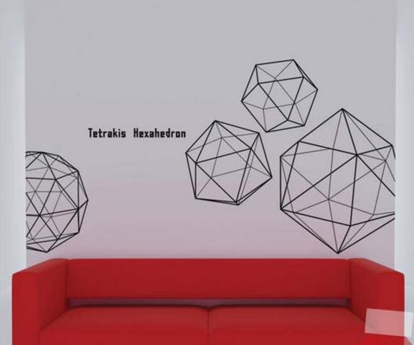 3d wall stickers wall decalsgeometric wall decals geometric Etsy