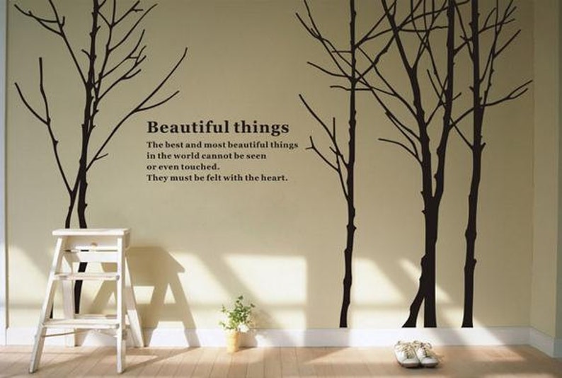 Large Branches Tree Wall Decals Mural Vinyl Tree Wall Decal Etsy