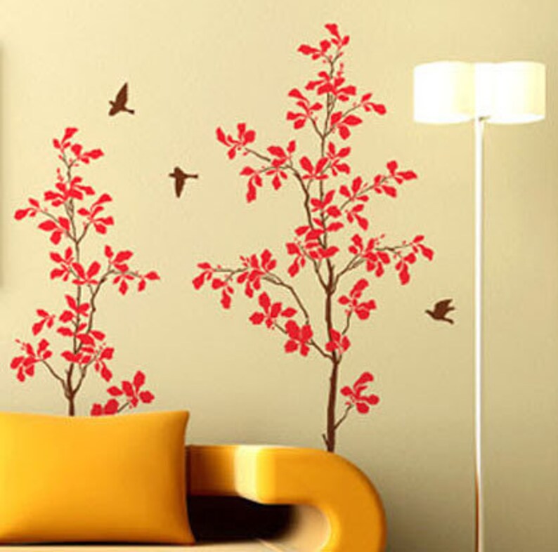 Love Tree wall decalmagpie wall decaltree wall decalbirds Etsy