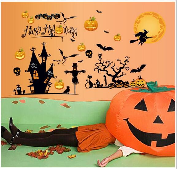 Halloween Wall Decals Halloween Window Decals Ghost Elves Etsy