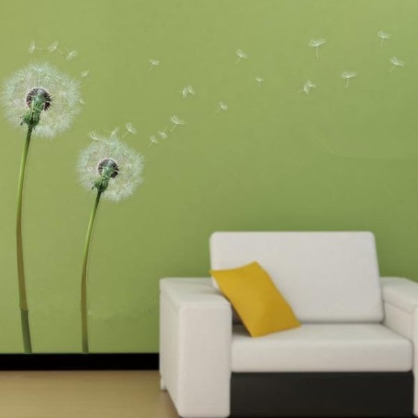 Dandelion Wall Decal Etsy