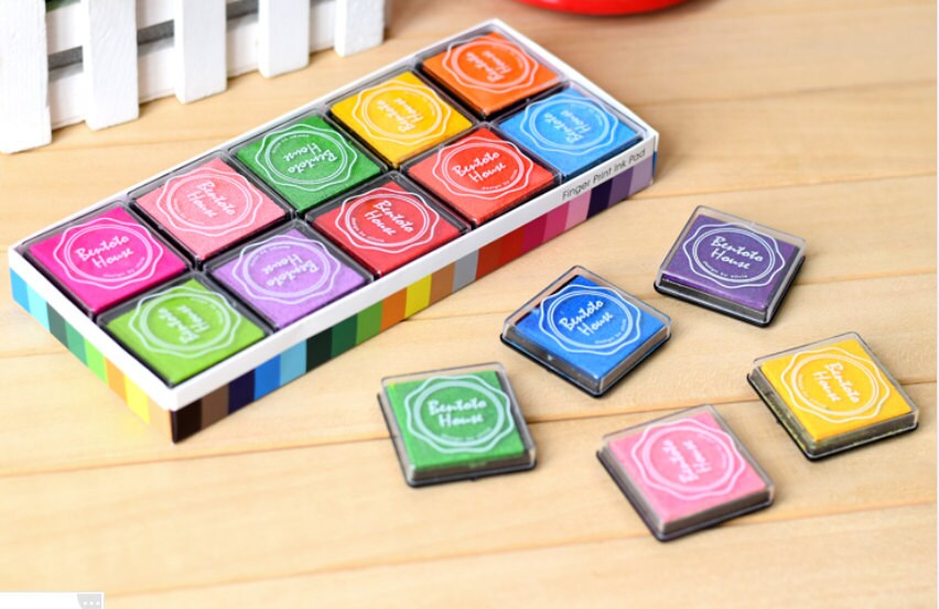 Ink Pad Stamp Pad Thumb Print Ink Pad20 Colors Can Be Etsy