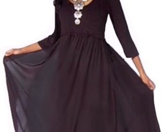 4x black dress