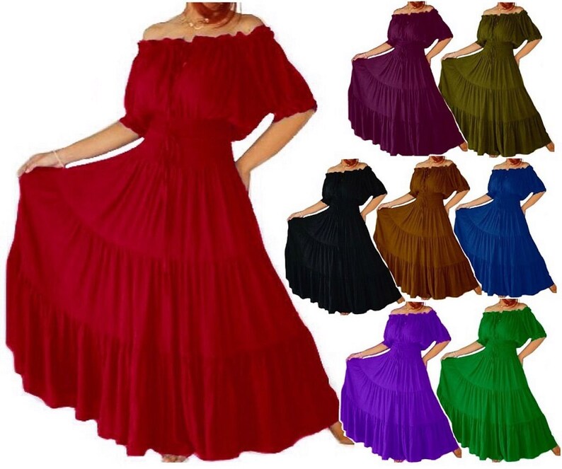 short peasant dress