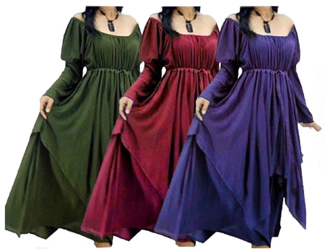 Gypsy Peasant Dress Layered Renaissance Long Sleeve - Etsy