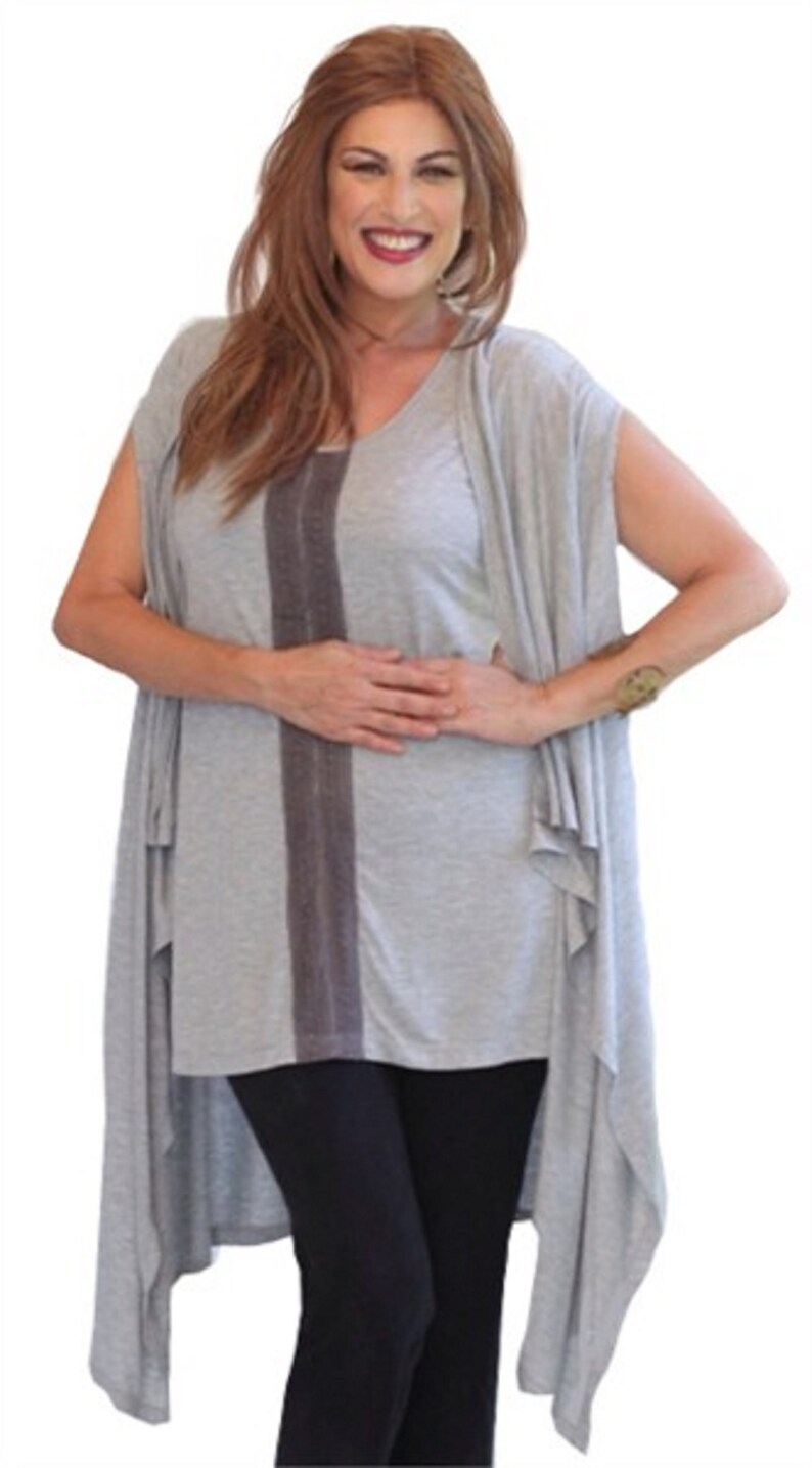 Boho Cami Top Jacket 2 Piece Set Stretch jersey Lacy Trim Etsy