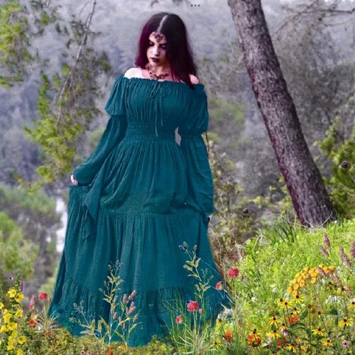 Cottagecore Wiccan Maxi Dress 