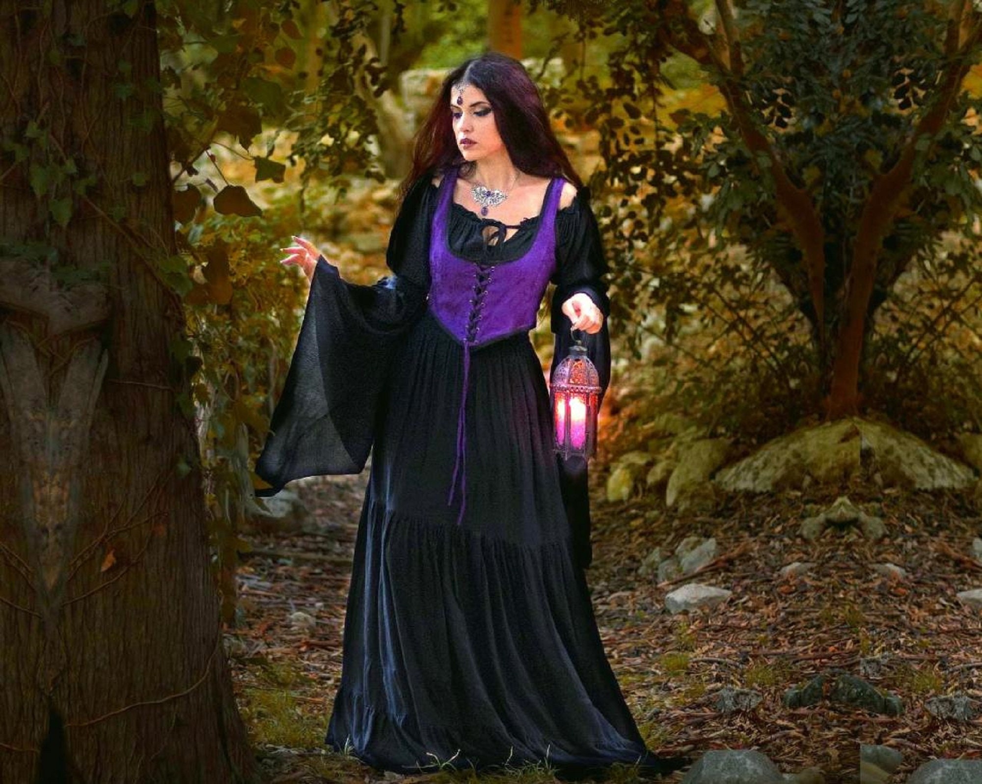 Renaissance Dress 2 Pc Set Ren Faire Costume Peasant Dress - Etsy