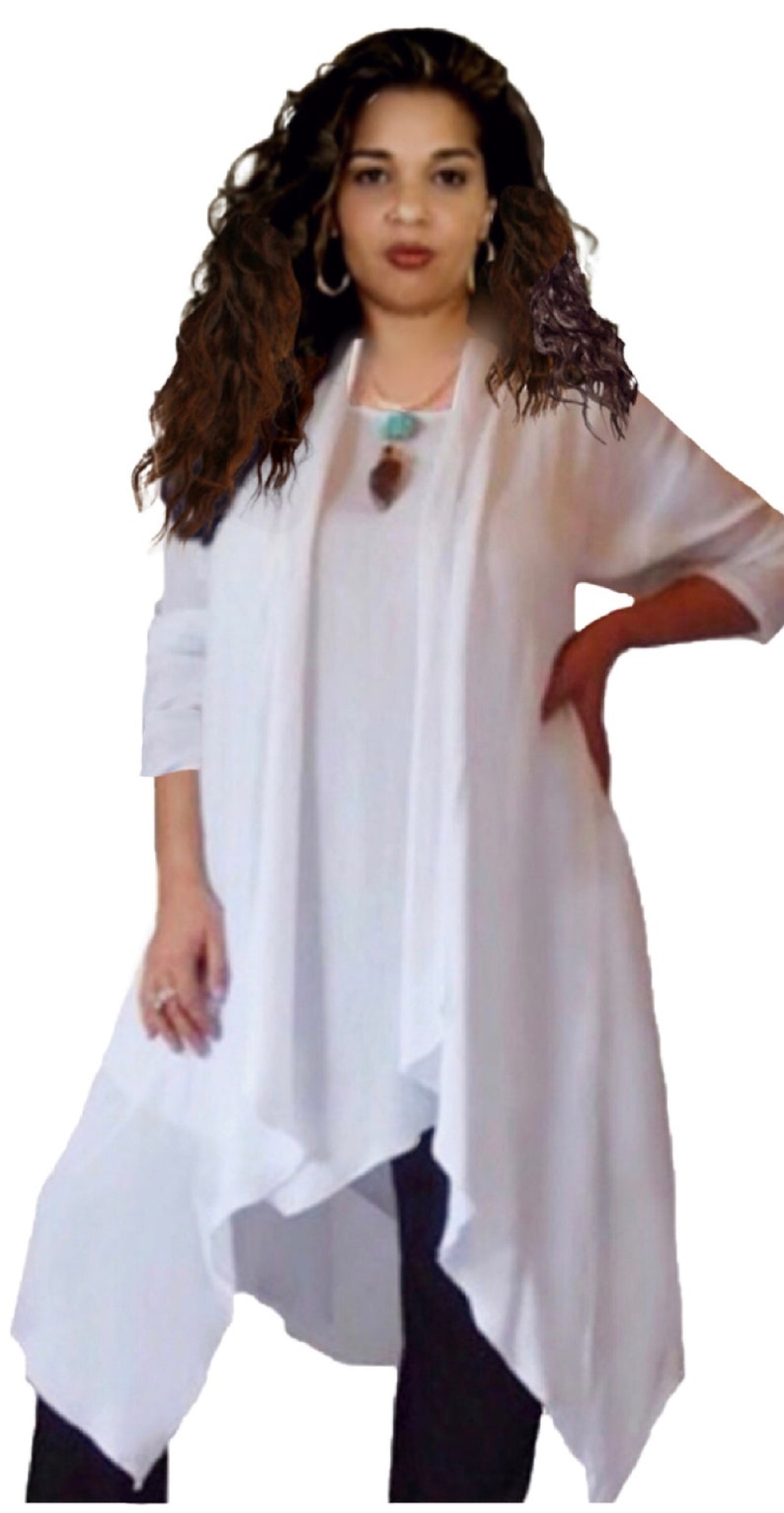 Boho Cami Top Jacket Set 2 Piece Angled Hem Casual Womens Etsy