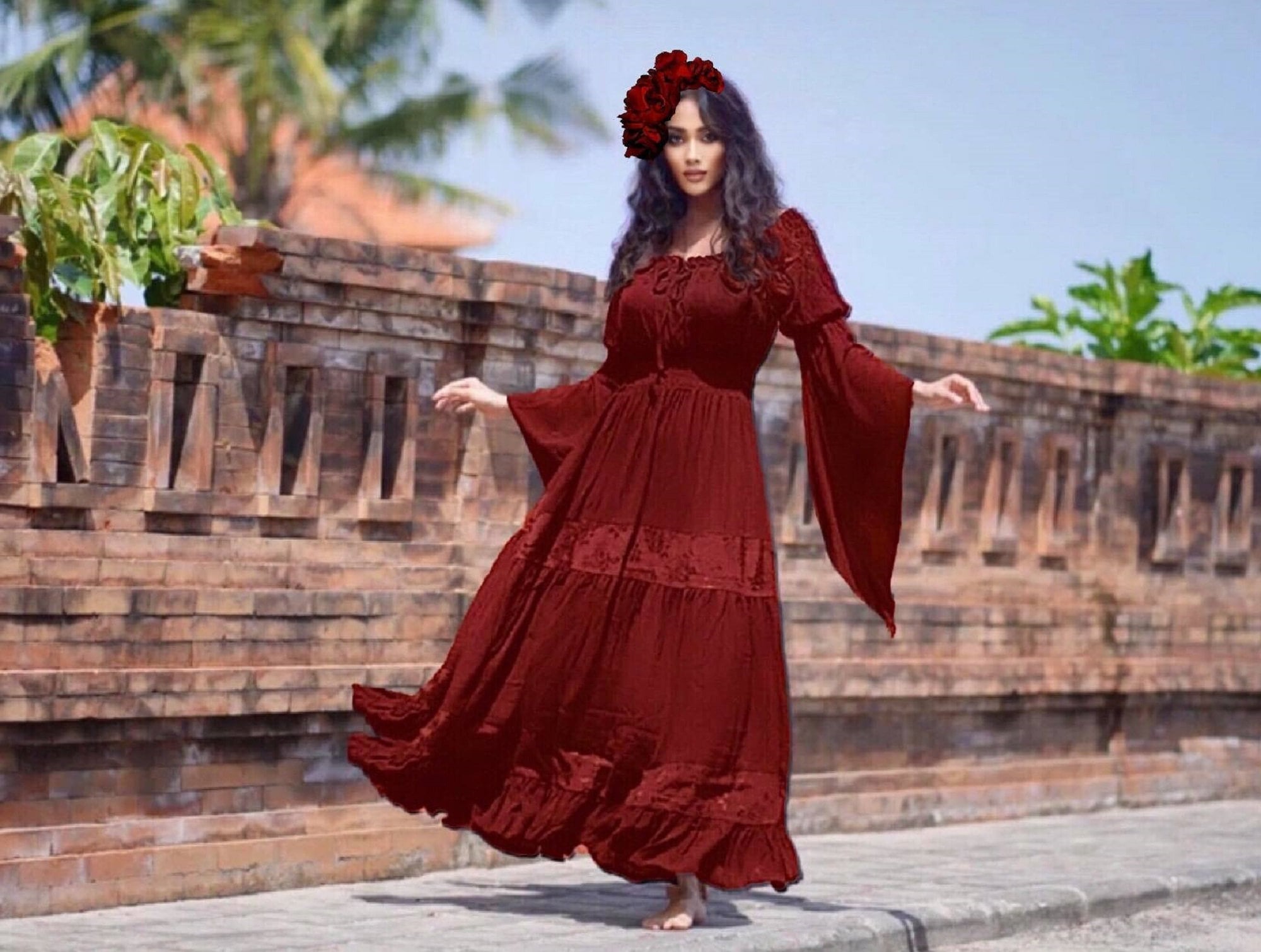 Cottagecore Dress Maxi Dress 