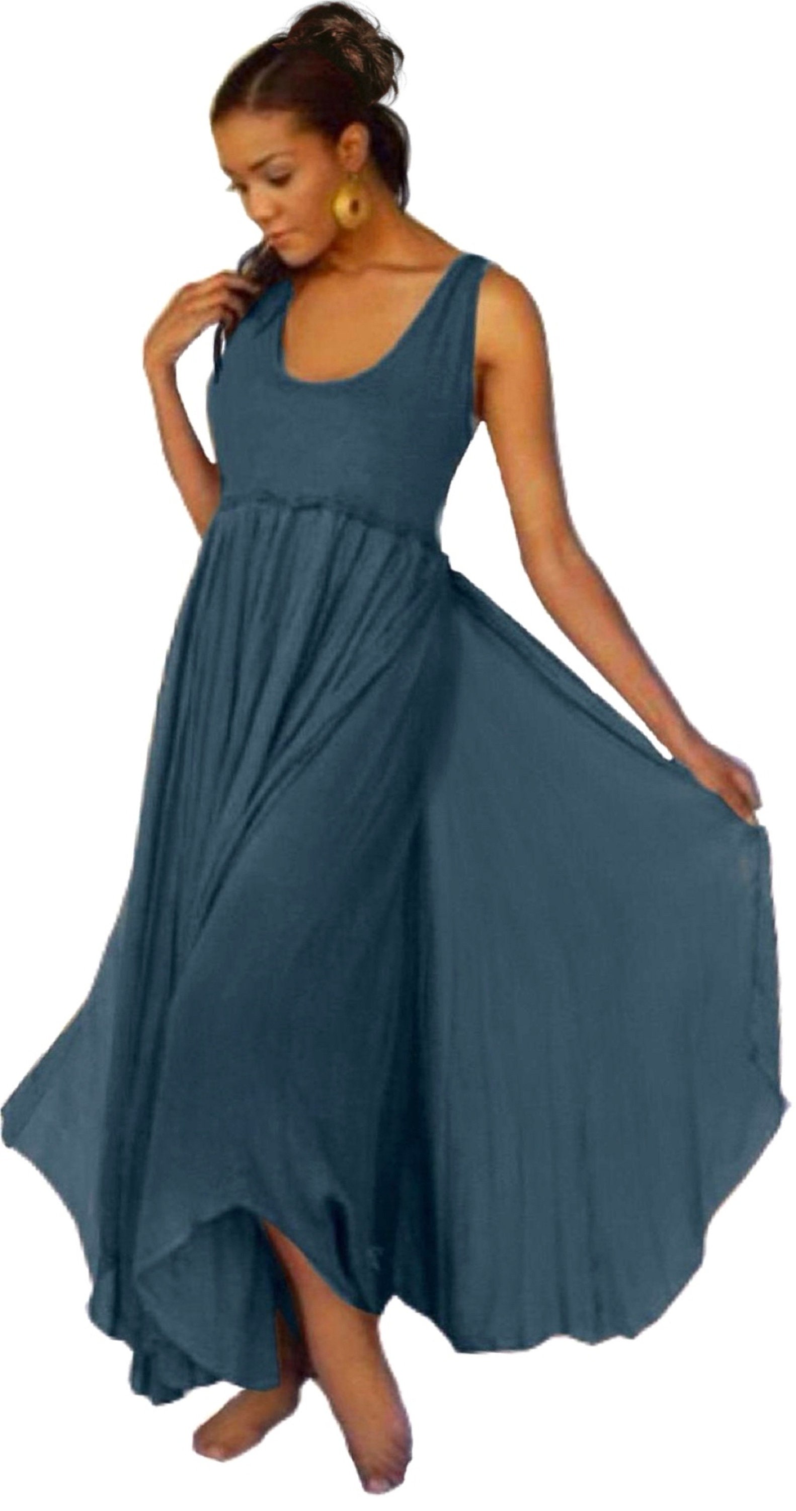 Layered Maxi Dress Vintage Sleeveless LotusTraders Choose | Etsy