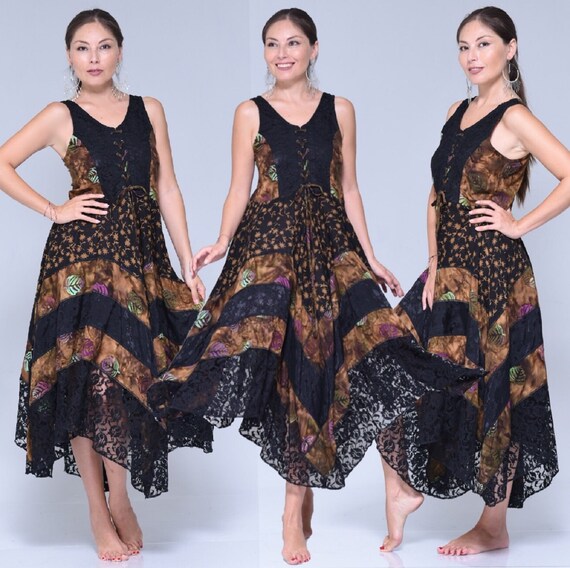 batik lace dress
