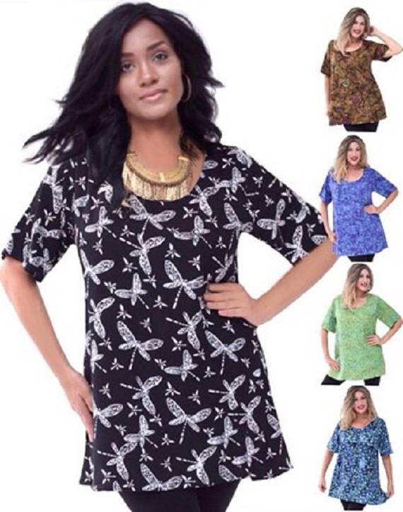 LotusTraders BALI BATIK MINI DRESS RUFFLED TIERS MADE TO ORDER MISSES PLUS R533
