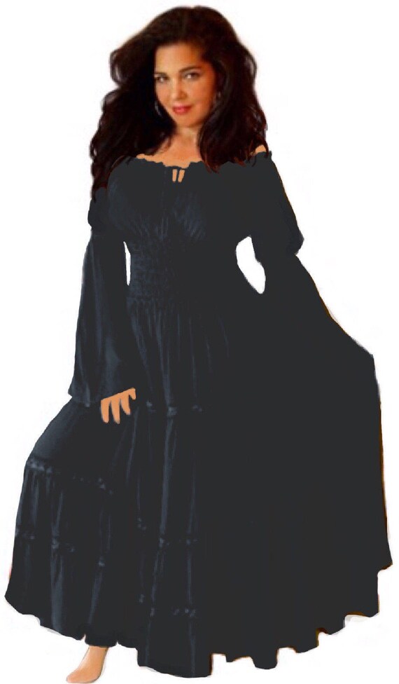Bohemian Dress Hippie Peasant Mexican 