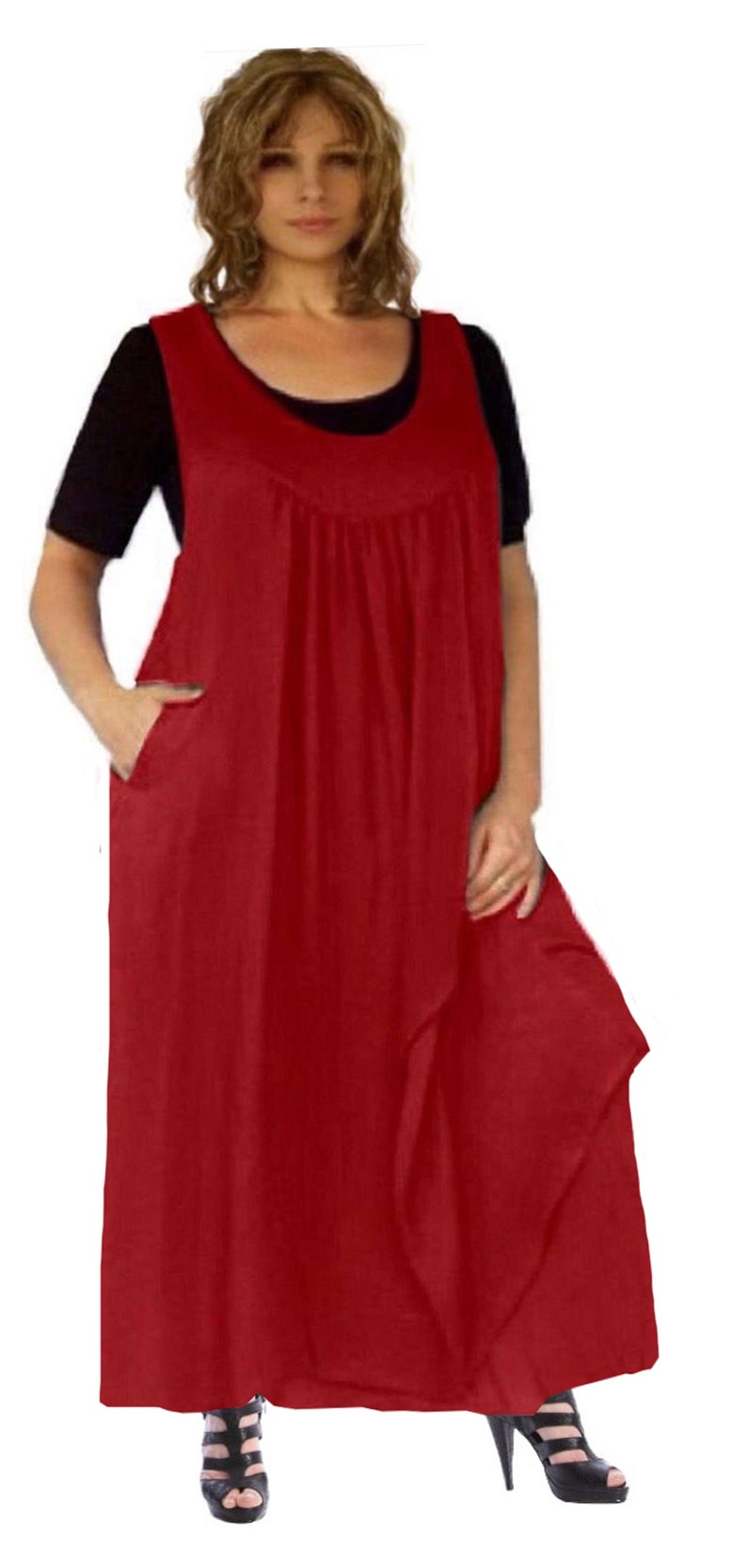 BoHo Maxi Jumper Dress Plus Size Original Design Etsy