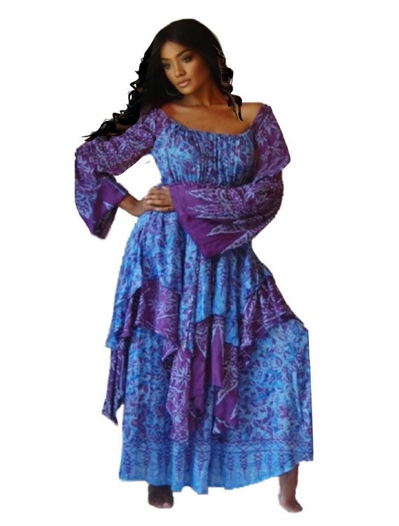 Renaissance Peasant Maxi Dress Plus 