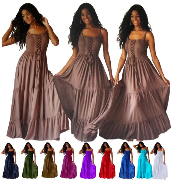 white skirt maxi M L XL OS 1X 2X 3X 4X 5X 6X plus rayon solid lycra one size