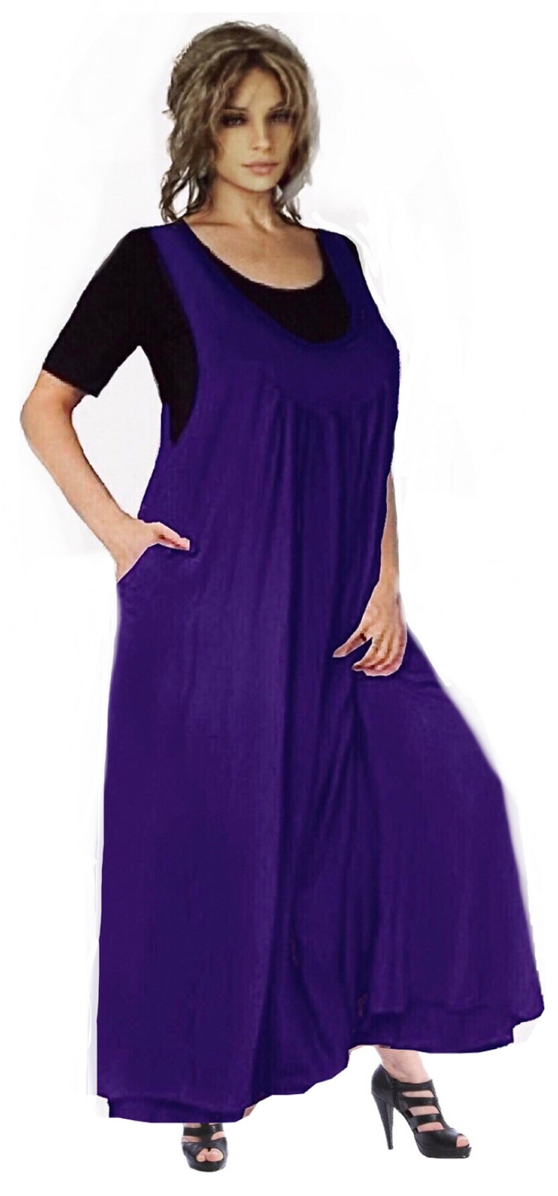 BoHo Maxi Jumper Dress Plus Size Original Design Etsy