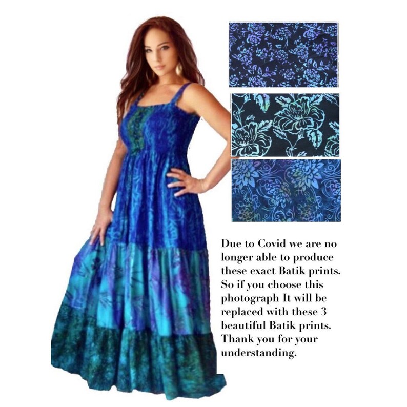 Bohemian Maxi Party Dress Lace up Elastisized Bodice F492 Etsy