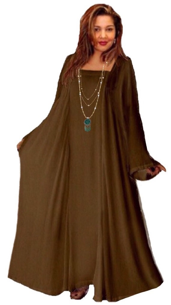 maxi dress caftan ruching drapes one size L XL 1X 2X 3X 4X 5X misses or plus
