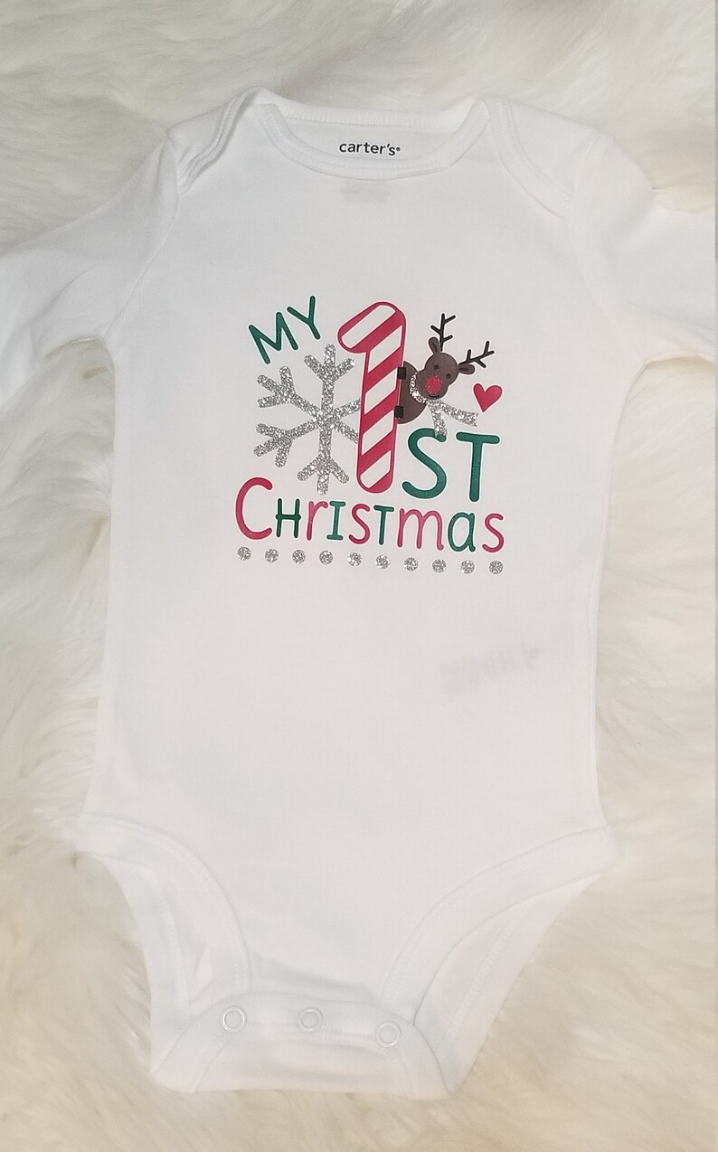 My 1st Christmas Outfit With Reindeer Newborn First Christmas - Etsy