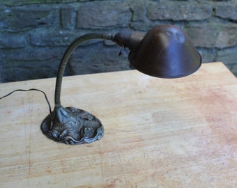 1960s Denmark Mid Century Yellow Architect Lamp, Vintage Desk Lamp