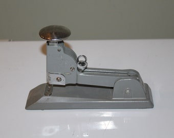 Vintage Swingline No 13 Heavy Duty Stapler Made in the USA Mid Century Grey