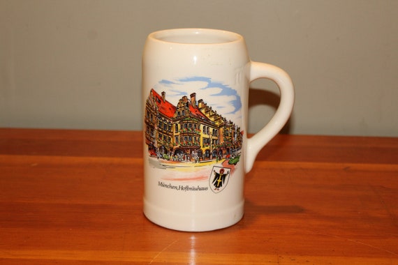 Vintage 197 Oktoberfest Munchen Mug Stein Hofbrauhaus Etsy