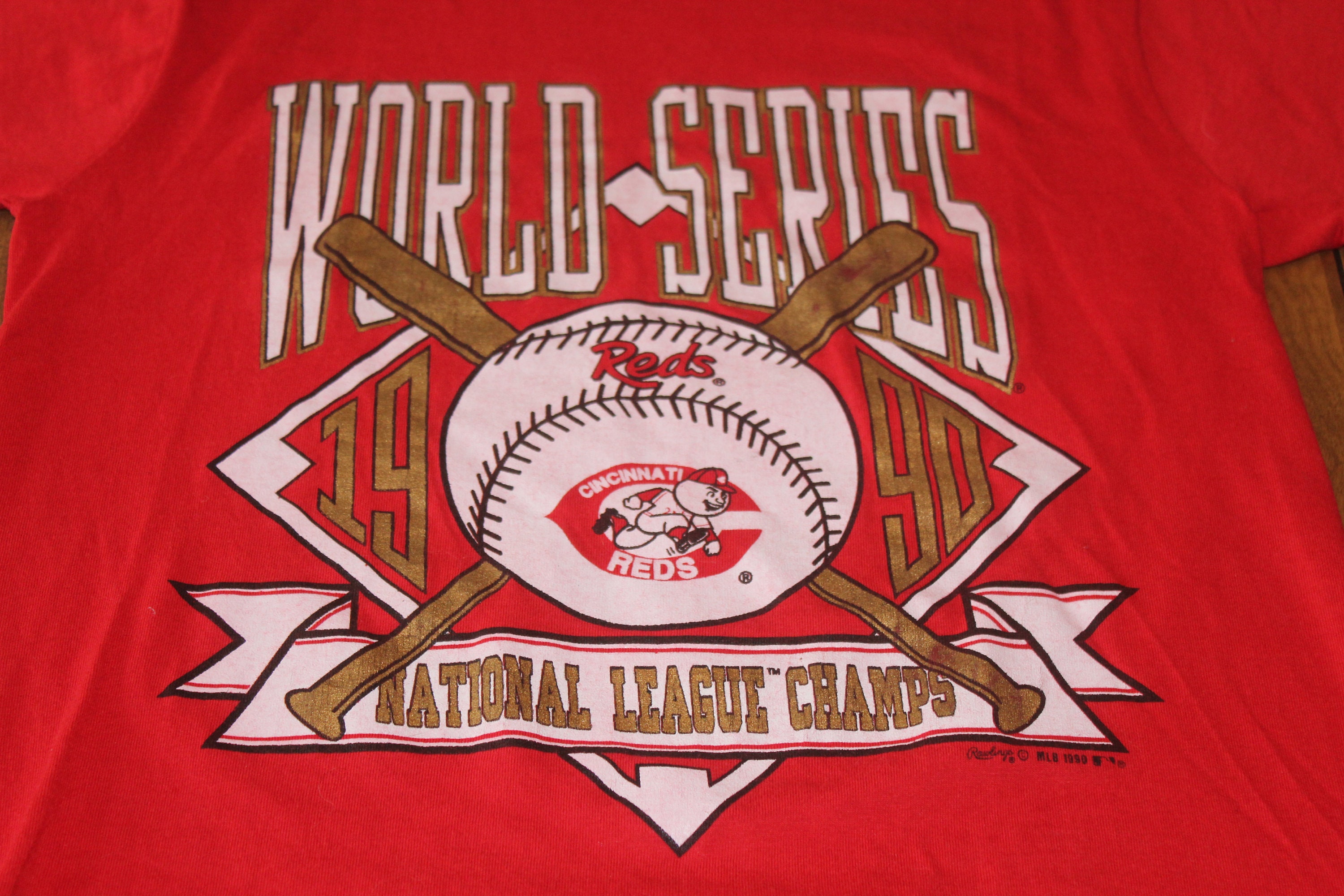 Vintage Red Cincinnati Reds 1990 World Series Baseball - Etsy