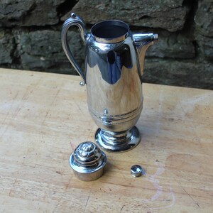 Vintage Continental Silver Cocktail Shaker 3817 image 6