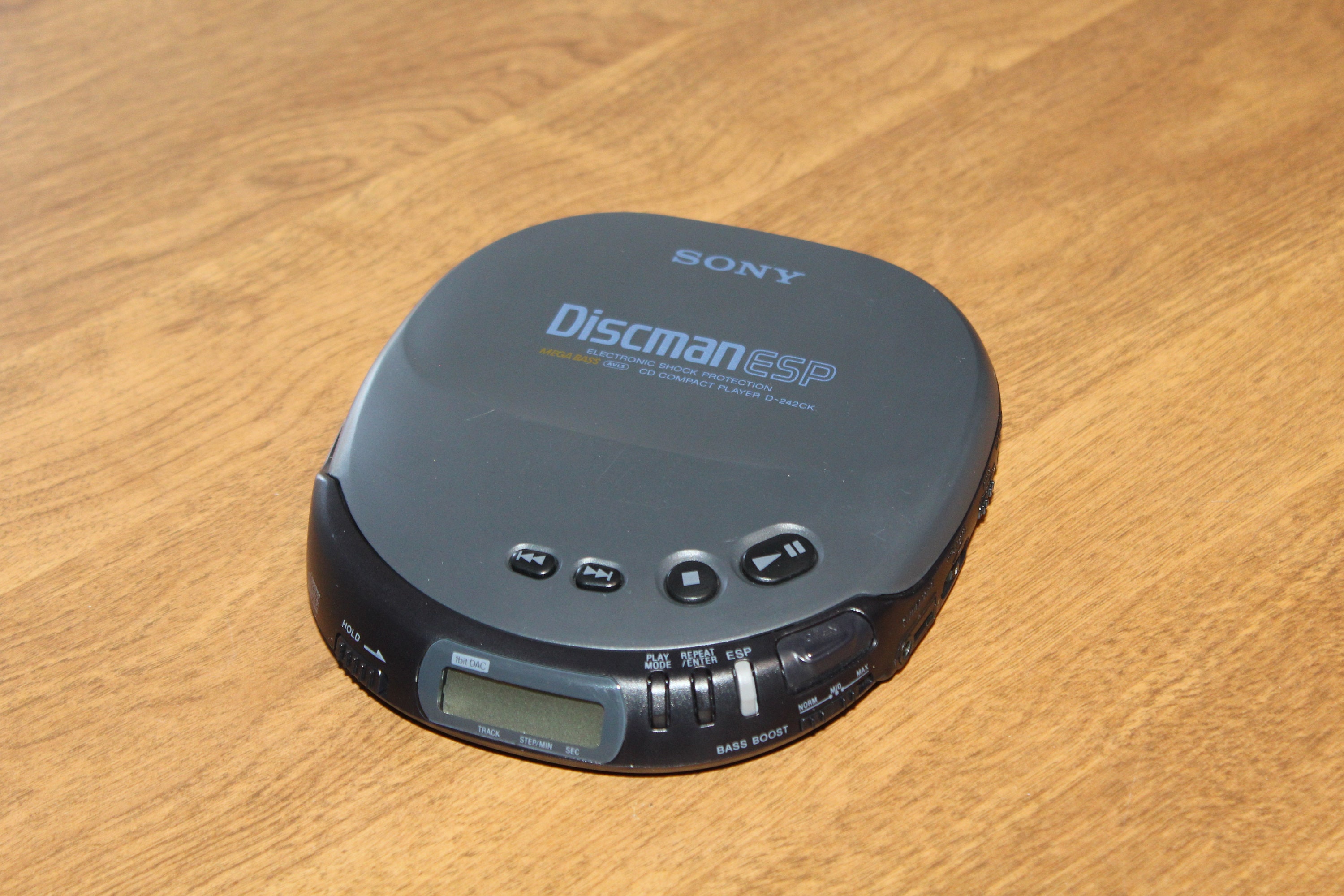 Vintage Sony Discman ESP Cd Compact Player Modelo D-242ck Mega