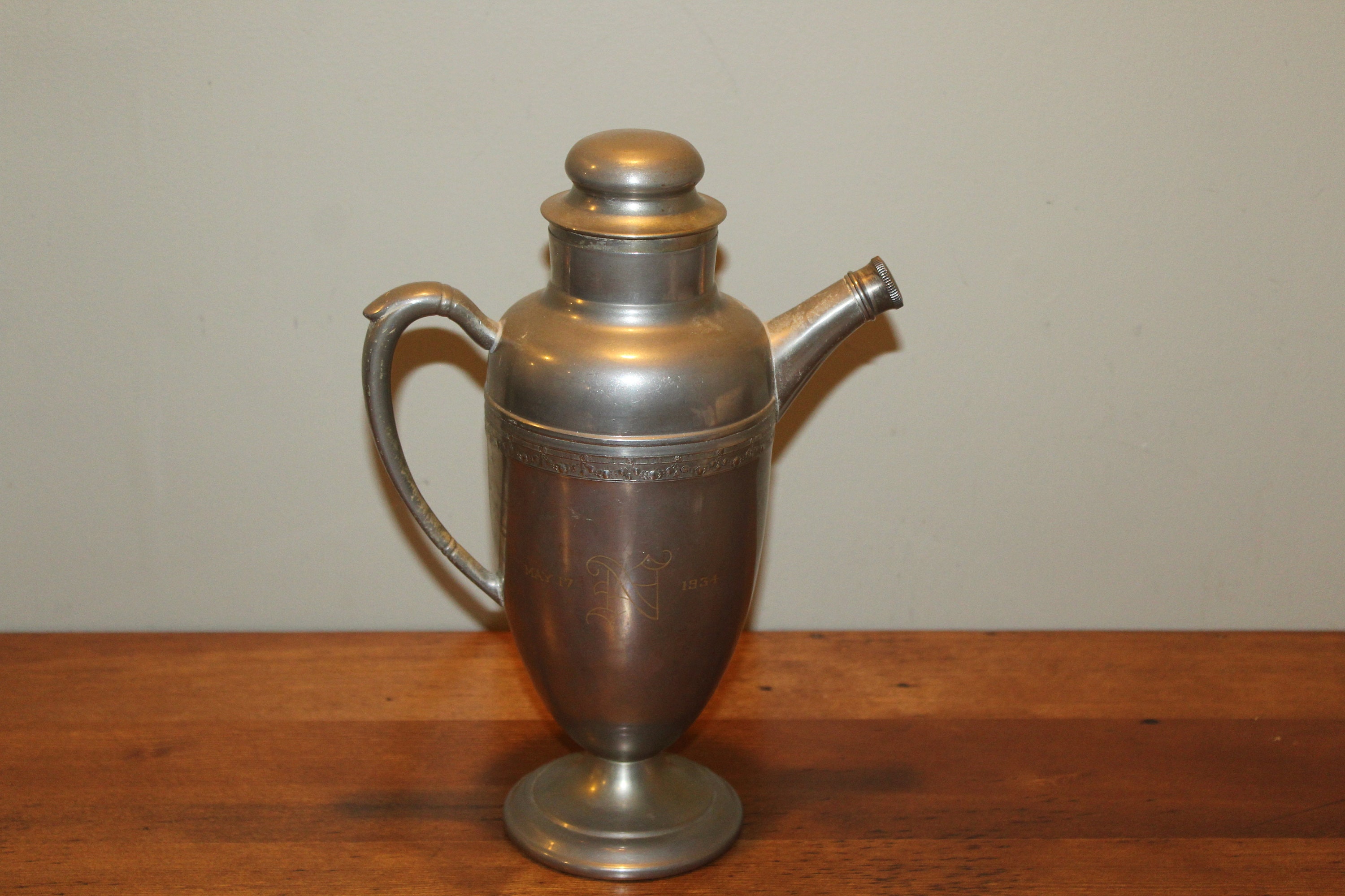 1930's Continental Silver Cocktail Shaker Urn Etsy
