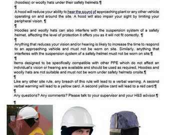 Toolbox Talk on Hard Hat Liners