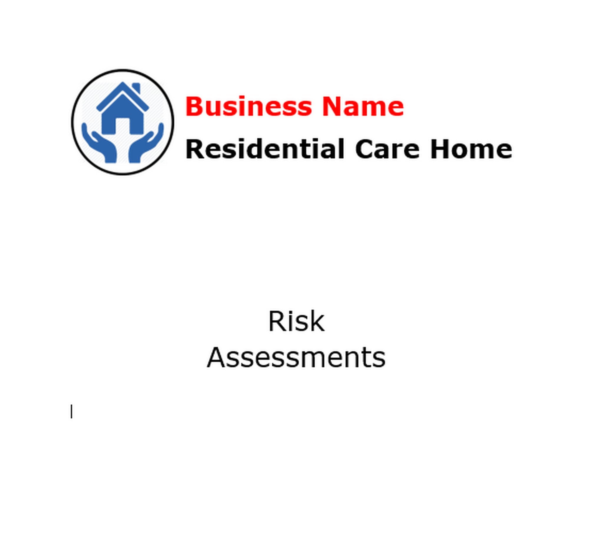 Care Home Risk Assessments General, Word Doc, Word Template - Etsy