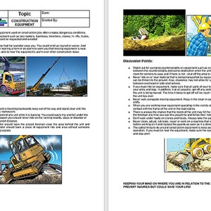 Toolbox Talk sulle macchine da costruzione