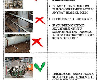 Toolbox Talk on Scaffolding Do's and Don'ts