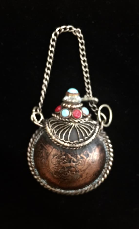 Early 1990's Copper Tibetan Spiritual Amulet