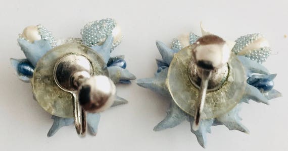 A Unique Baby Blue, Faux Seashells, Faux Pearl Sc… - image 2