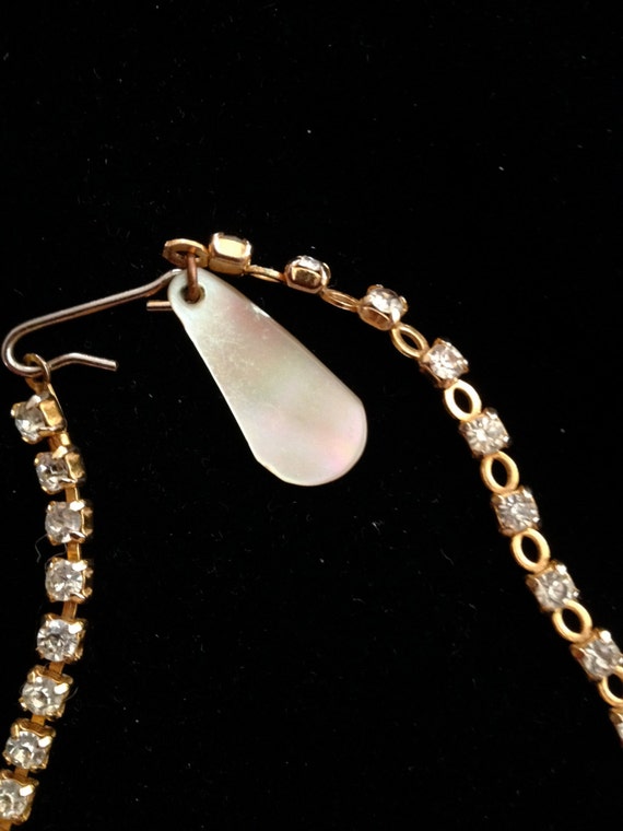 1930's -1940's Gold Tone /Mother of Pearl/ Pronge… - image 4