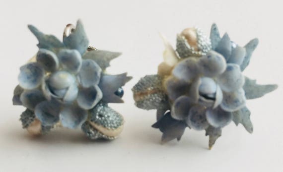 A Unique Baby Blue, Faux Seashells, Faux Pearl Sc… - image 3