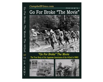 US Army Go For Broke Film 442nd Japan Americans WW2 DVD Purple Heart Battalion