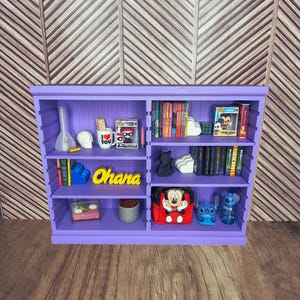 1:6 Scale Paneled Bookshelf | 3D Printed Mini Furniture