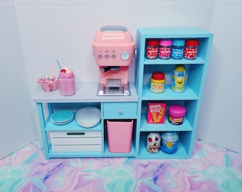 1:6 Scale Dollhouse Kitchen Island, 3D Printed Mini Furniture