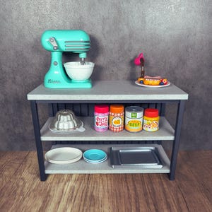 1:6 Lattenrost Kücheninsel | Miniatur Küche | Minimöbel | Miniverse Möbel | Puppenhaus Küche | 3D Gedruckt