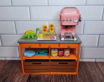 Isola da cucina in miniatura stampata in 3D 2.0: mobili Miniverse