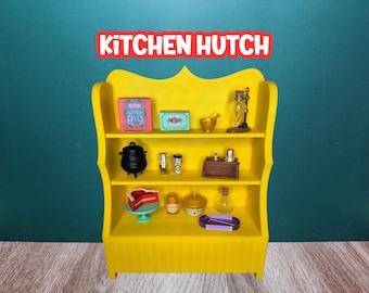 1:6 Scale Kitchen Hutch | Honeydukes-Inspired Dollhouse Furniture