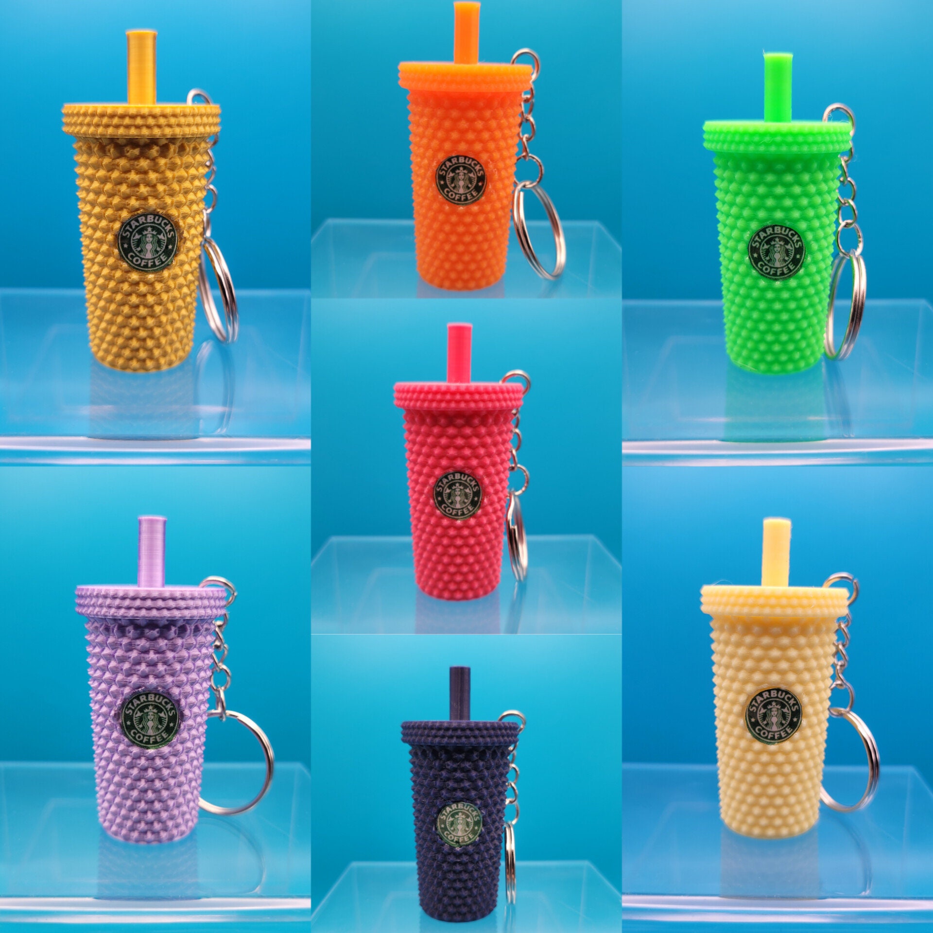 Starbucks Other | Starbucks Keychain Glow in The Dark Studded Tumbler, 2022. Nwt | Color: Green | Size: Os | Mugglelove5's Closet