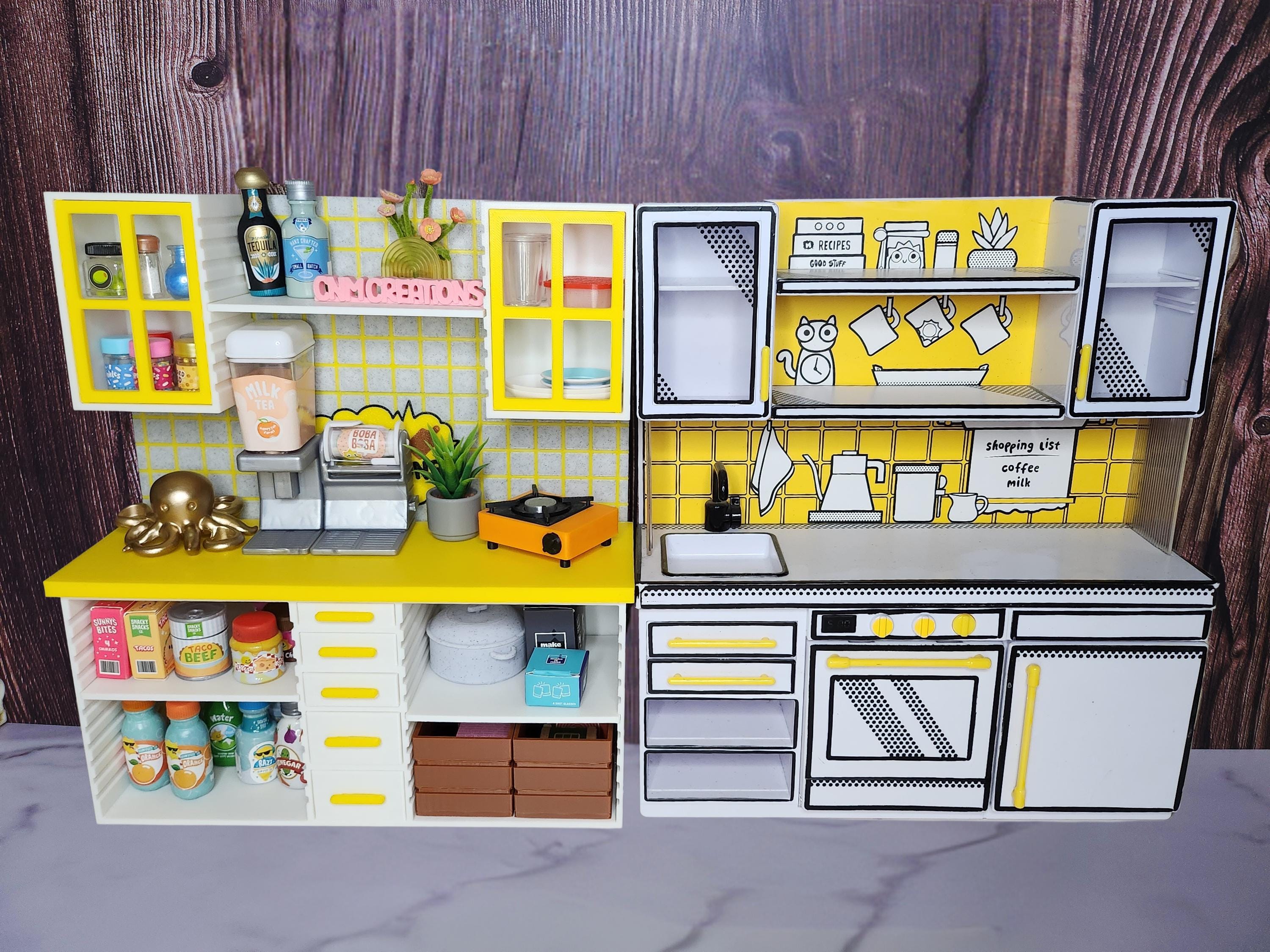 1:6 Interchangeable Miniature Kitchen Counter | Miniverse Kitchen 