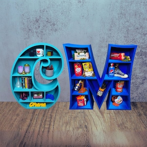 1:6 Alphabet Shelf A–Z | Mini Shelving | Mini Furniture | Miniature Display | Miniverse Furniture | Dollhouse Kitchen | 3D Printed